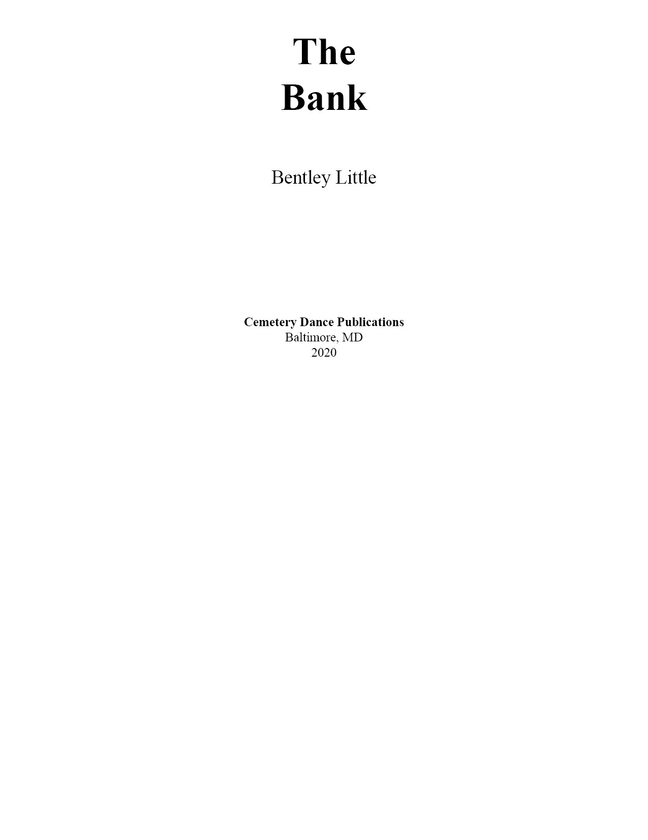 The Bank